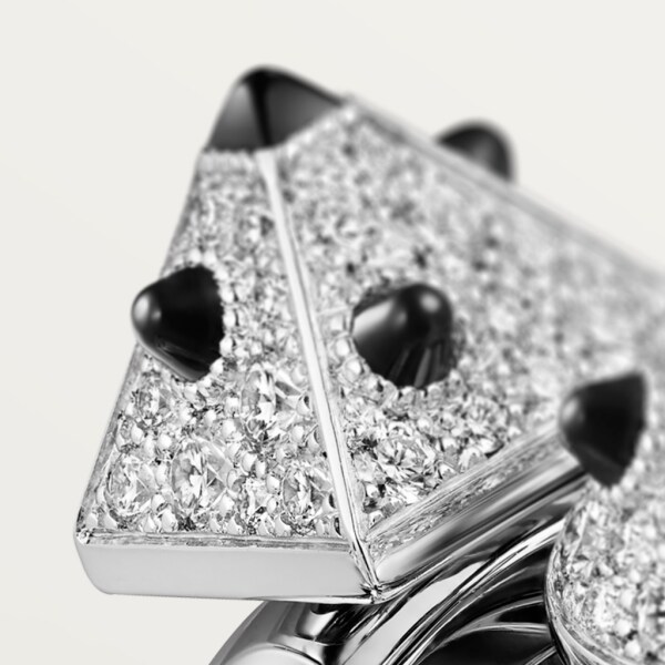 Clash [Un]limited Ring White gold, onyx, diamonds